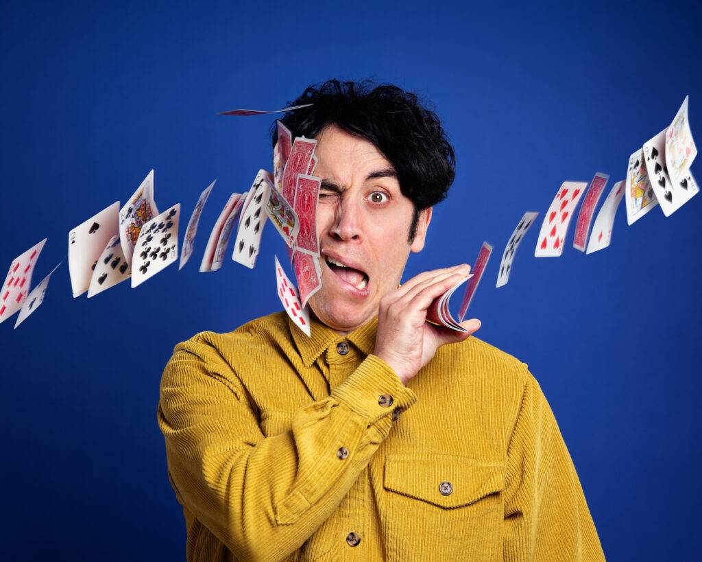 Pete Firman with playing cards